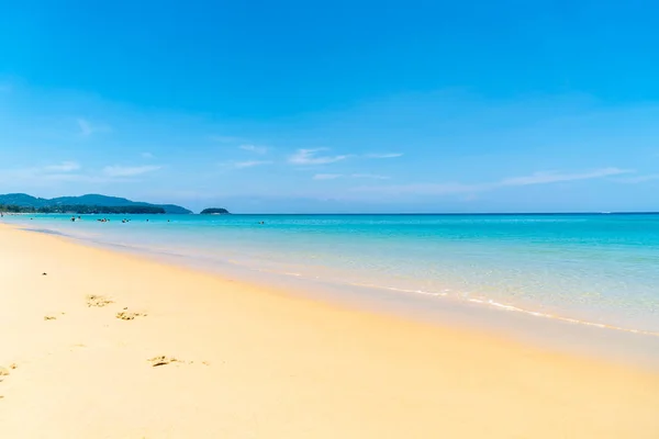 Hermosa Playa Tropical Mar Isla Paradisíaca Concepto Vacaciones —  Fotos de Stock