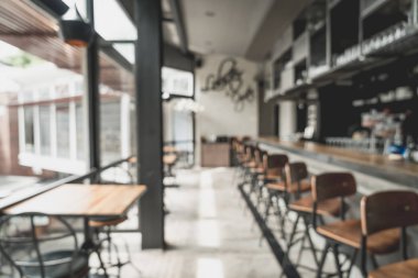 bulanıklık ve restoran ve kafe için arka plan - defocused vintage etkisi filtre