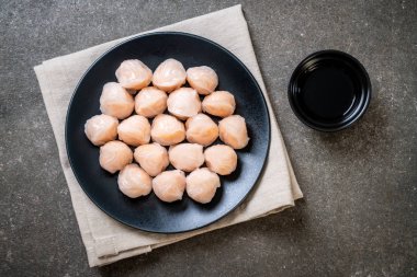 Çin karides pişmiş hamur tatlısı - Asya gıda tarzı