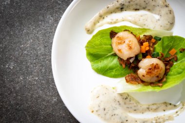 Sebzeli ızgara tarak shell