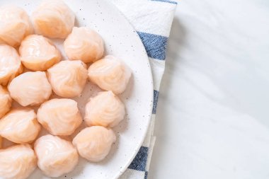 Çin karides pişmiş hamur tatlısı - Asya gıda tarzı