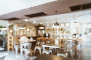 Soyut bulanıklık ve Cafe restaurant için arka plan - vintage filtre defocused