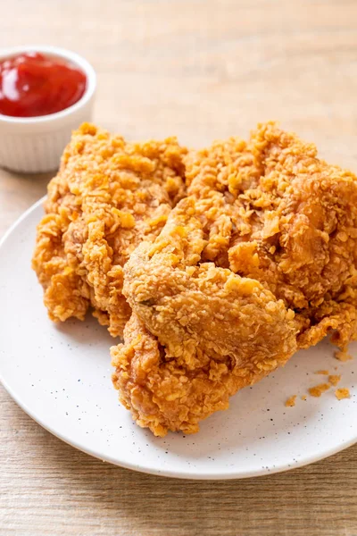 Τηγανητό Κοτόπουλο Πρόχειρο Φαγητό Και Ανθυγιεινά Τρόφιμα — Φωτογραφία Αρχείου