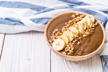 çikolata smoothies kase - sağlıklı gıda tarzı