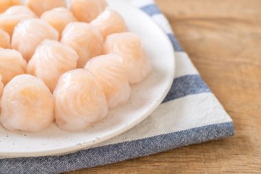 Çin karides pişmiş hamur tatlısı - Asya gıda tarzı