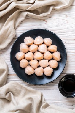 Çin karides pişmiş hamur tatlısı - Asya gıda tarzı