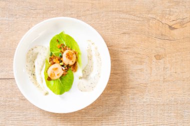 Sebzeli ızgara tarak shell