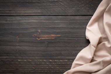 ahşap arka plan - vintage etkisi filtre üzerinde mutfak bezi (peçete)