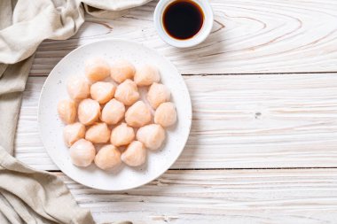 Çin karides pişmiş hamur tatlısı - Asya gıda tarzı