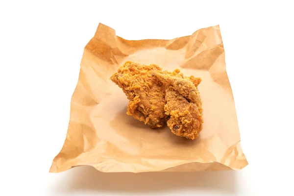 Τηγανητό Κοτόπουλο Γεύμα Πρόχειρο Φαγητό Και Ανθυγιεινά Τρόφιμα Που Απομονώνονται — Φωτογραφία Αρχείου