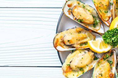 peynir, yakından görmek pişmiş taze midye