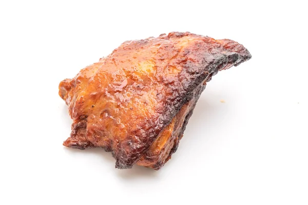 Pollo Grigliato Barbecue Isolato Sfondo Bianco — Foto Stock