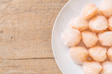 Çin karides pişmiş hamur tatlısı - Asya gıda tarzı