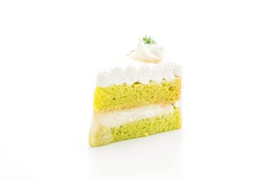 Beyaz arka plan üzerinde izole pandalar kek