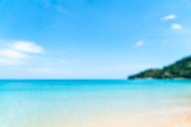 Cennet Adası 'ndaki tropikal plaj ve deniz bulanıklığı ve çözünürlüğü - Tatil Tatil Konsepti