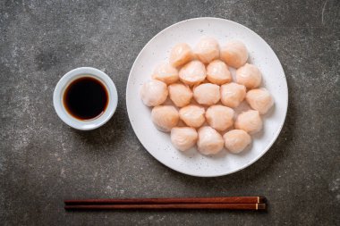 Çin karides pişmiş hamur tatlısı - Asya gıda tarzı