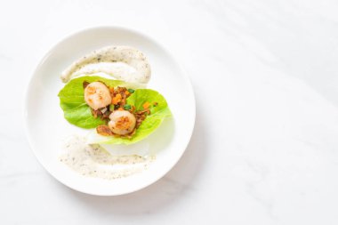 Sebzeli ızgara tarak shell