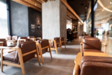 Soyut bulanıklık ve kahve salonu kafeterya ve restoran için arka plan defocused