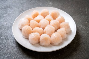 Çin karides pişmiş hamur tatlısı - Asya gıda tarzı