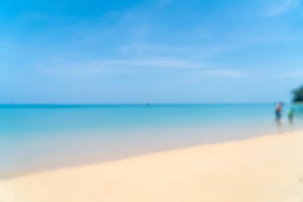 Абстрактно Размыть Дефокусировать Красивый Пляж Море Острове Парадизе Концепция Отдыха — стоковое фото