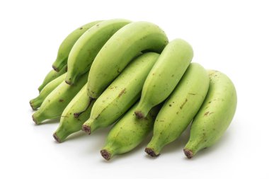 Beyaz arkaplanda izole edilmiş muz