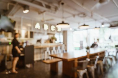 Soyut bulanıklık ve arka plan için café restoranında defocused