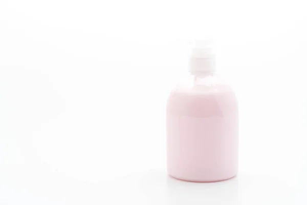 Bottiglia Pompa Lozione Isolato Sfondo Bianco — Foto Stock