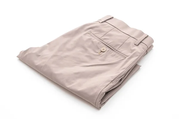 Izole üzerinde beyaz arka plan bej kısa pantolon — Stok fotoğraf