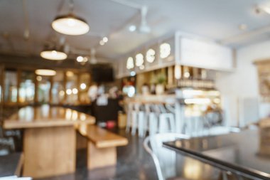 Soyut bulanıklık ve Cafe restaurant için arka plan - vintage filtre defocused