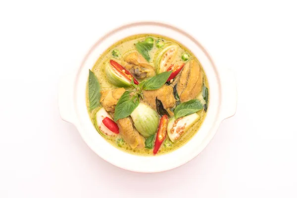 Roti y Curry Verde con Pollo — Foto de Stock