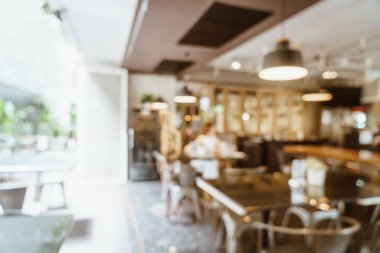 Soyut bulanıklık ve arka plan için café restoranında defocused