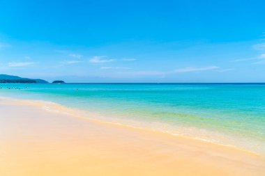 Güzel tropikal plaj ve deniz paradise Island 