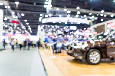 Bulanıklık ve ufuk araba ve motor Fuarı olay için arka plan göster