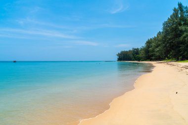 Güzel tropikal plaj ve deniz paradise Island 