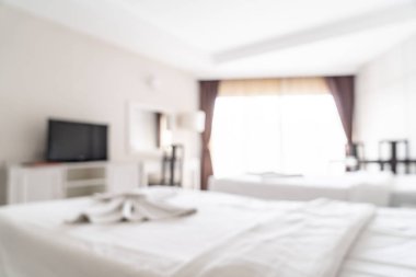 Soyut bulanıklık ve yatak odası iç defocused