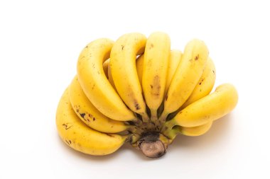 taze muz beyaz zemin üzerine izole