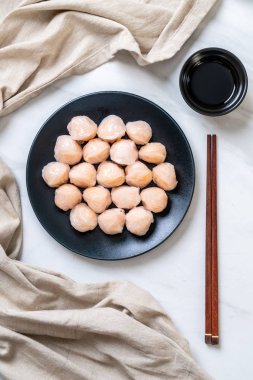 Çin karides pişmiş hamur tatlısı - Asya gıda tarzı