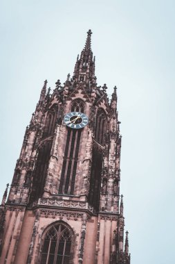 Frankfurt Katedrali'ne Kaiserdon St. Bartholomaus Almanya, güzel mimari.