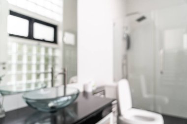 Soyut bulanıklık ve ufuk lavabo ve tuvalet iç arka planı için