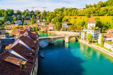 İsviçre 'nin başkenti Bern' de Güzel Mimarlık