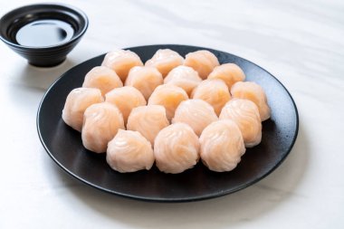 Çin karides pişmiş hamur tatlısı - Asya gıda tarzı