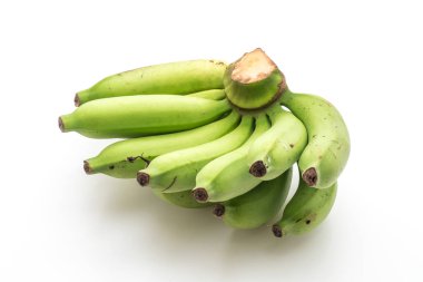 taze muz beyaz zemin üzerine izole