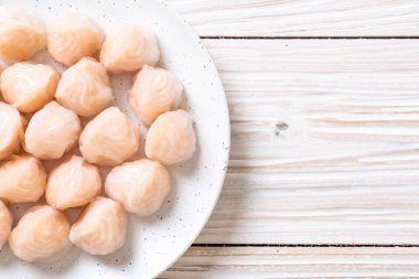 Çin karides pişmiş hamur tatlısı - Asya gıda tarzı