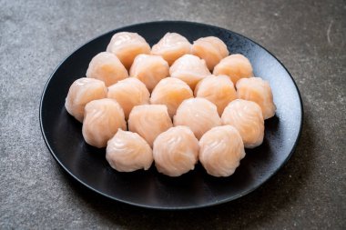 Çin karides pişmiş hamur tatlısı - Asya gıda tarzı