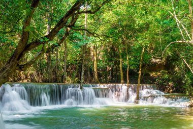 Güzel Huay Mae Kamin Waterfall, Kanchanaburi Tayland