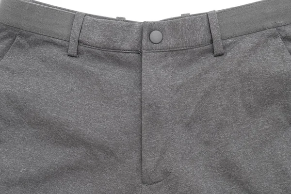 Pantaloni Grigi Uomo Isolati Sfondo Bianco — Foto Stock