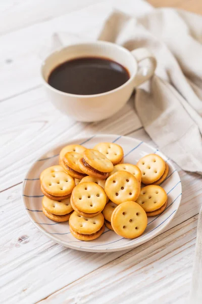 Galleta Coco Con Mermelada Piña — Foto de Stock