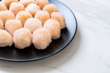 Çin karides pişmiş hamur tatlısı - Asya gıda tarzı