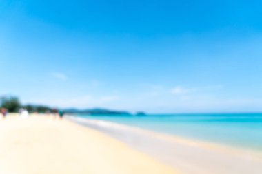 Cennet Adası 'ndaki tropikal plaj ve deniz bulanıklığı ve çözünürlüğü - Tatil Tatil Konsepti