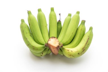 taze muz beyaz zemin üzerine izole